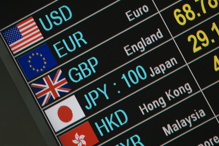 Euro gains on improved risk sentiment