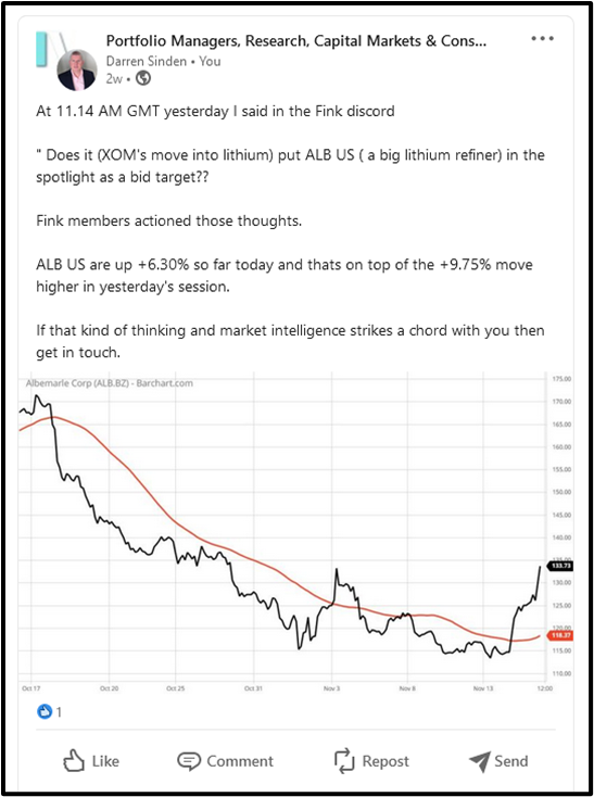 Trading opportunities missed